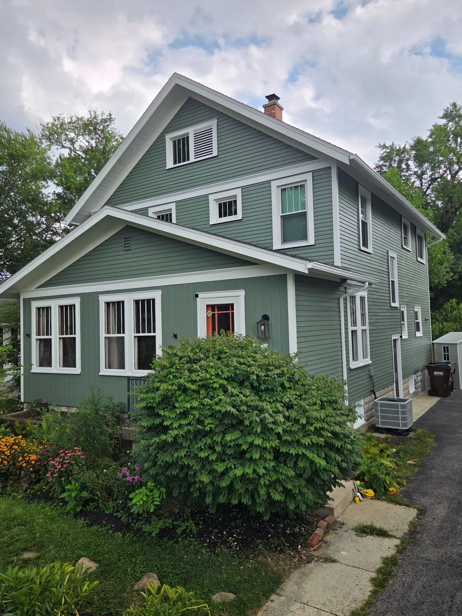 Two-story Lima, Ohio home repainted by Huinac Painting LLC